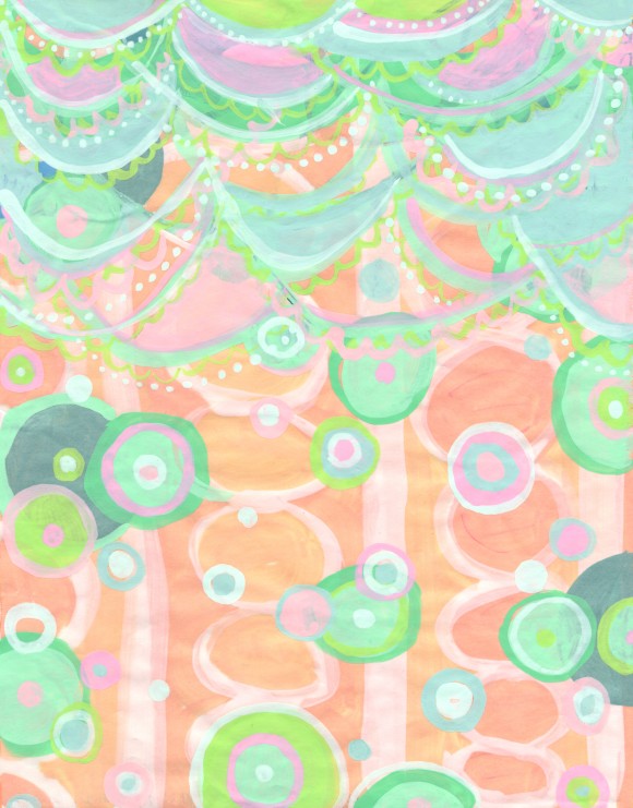"Bubbly" Screen Print